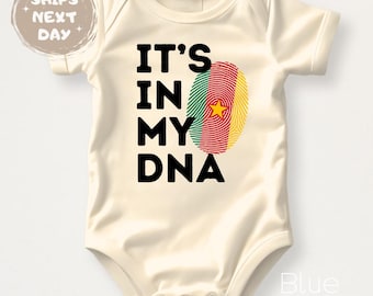 Camiseta con la bandera de Camerún, está en mi ADN, body camerunés para bebé, sudadera para niño, camiseta africana, bonito regalo de Camerún.