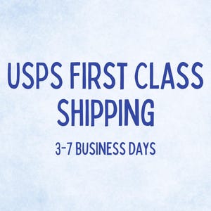 USPS First Class Shipping
