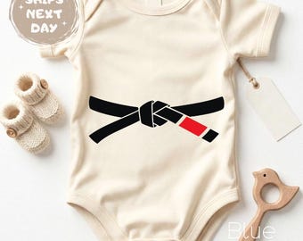 Jiu Jitsu Baby Bodysuit, BJJ Belt Romper, Future Champion Infant One-Piece (Personalized)