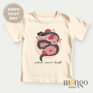 Resilience Renewal Strength Tshirt The Year of Snake Baby Gift for Baby Shower Gift Cute Snake Shirt for Kid Chinese New Year Lunar New Year