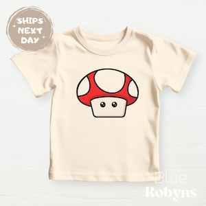 Cute Mushroom Tee Mushroom Baby Bodysuit Baby Shower Gift for Kids Tshirt Mushroom Tshirt for Toddler Tee Funny Baby Gift Baby Boy Baby Girl