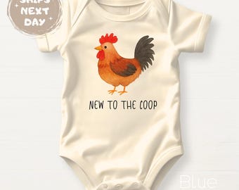 Body bébé nouveau-né ferme de poulets mignon t-shirt arrivée de bébé tenue mignon cadeau de shower de bébé coq tenue bébé poulet chemise nouveau-né