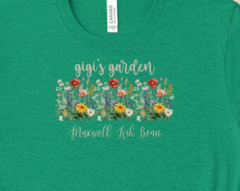 Gigi, Mimi, Nana, Gramma Garden Shirt, Personalized Gigi Wildflower Shirt, Garden Lover Shirt, Custom Grandchildren Shirt, GrandmaGift Idea