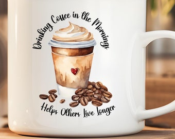 Funny Coffee Lover PNG Design: Morning Brew Art (Digital Download)
