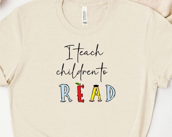 Teach Children To Read Teacher Shirt, Teacher Shirt, Read Teacher Shirt, Teacher Christmas Gift, Elementary Teacher Shirt, Teach Children T