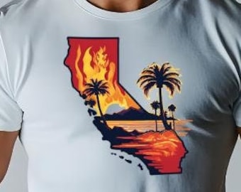 California Strong T-Shirt Sublimation Design: Pride PNG File (Digital Download)