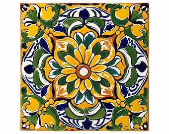 Talavera Tile Clipart: Mexican Hand-Painted Designs (Digital Download, Commercial Use)