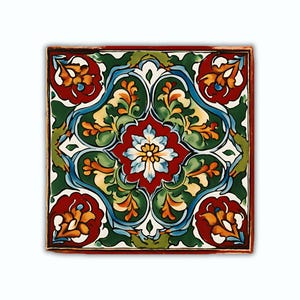Mexican Talavera Digital Tiles Clipart | 60 Folk Art Patterns | Commercial Use License | Mexican Tile Seamless Pattern