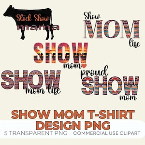 Aztec Cattle Show Mom PNG: 4H FFA Livestock Design (Digital Download)