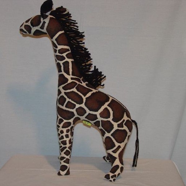 Plush Handmade Stuffed Giraffe - Freddie