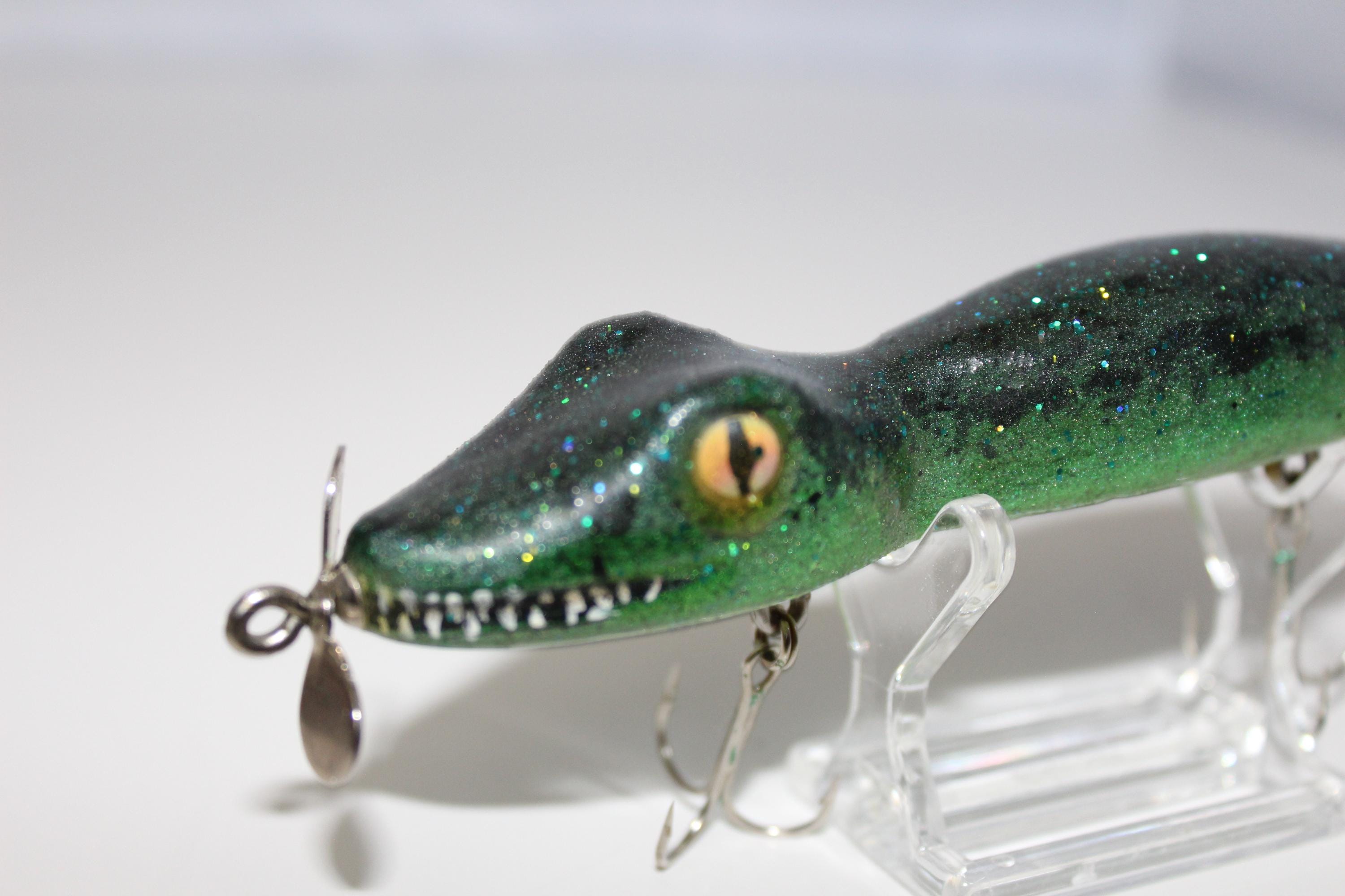 Handmade One of a Kind Baby Alligator Fishing Lure Top Water - Etsy Handmade One of a Kind Baby Alligator Fishing Lure Top Water - Etsy