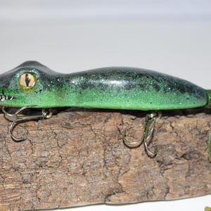 baby alligator fishing lure Handmade One of a Kind Baby Alligator Fishing Lure Top Water