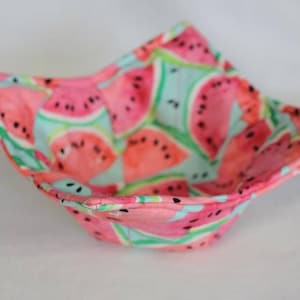 Reversible Quilted Microwave Bowl Cozy Pot Holder Bowl Holder Watermellon 3 Sizes