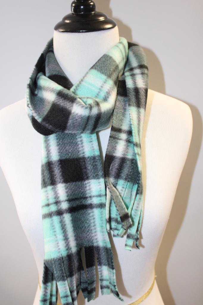 Mint Plaid Scarf