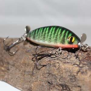 Prop Bait Handmade One of A Kind Fishing Lure Green