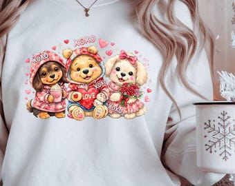 Cute Puppy PNG, Dog Lover Shirt Design, XOXO Pet Sublimation, Animal Digital Download