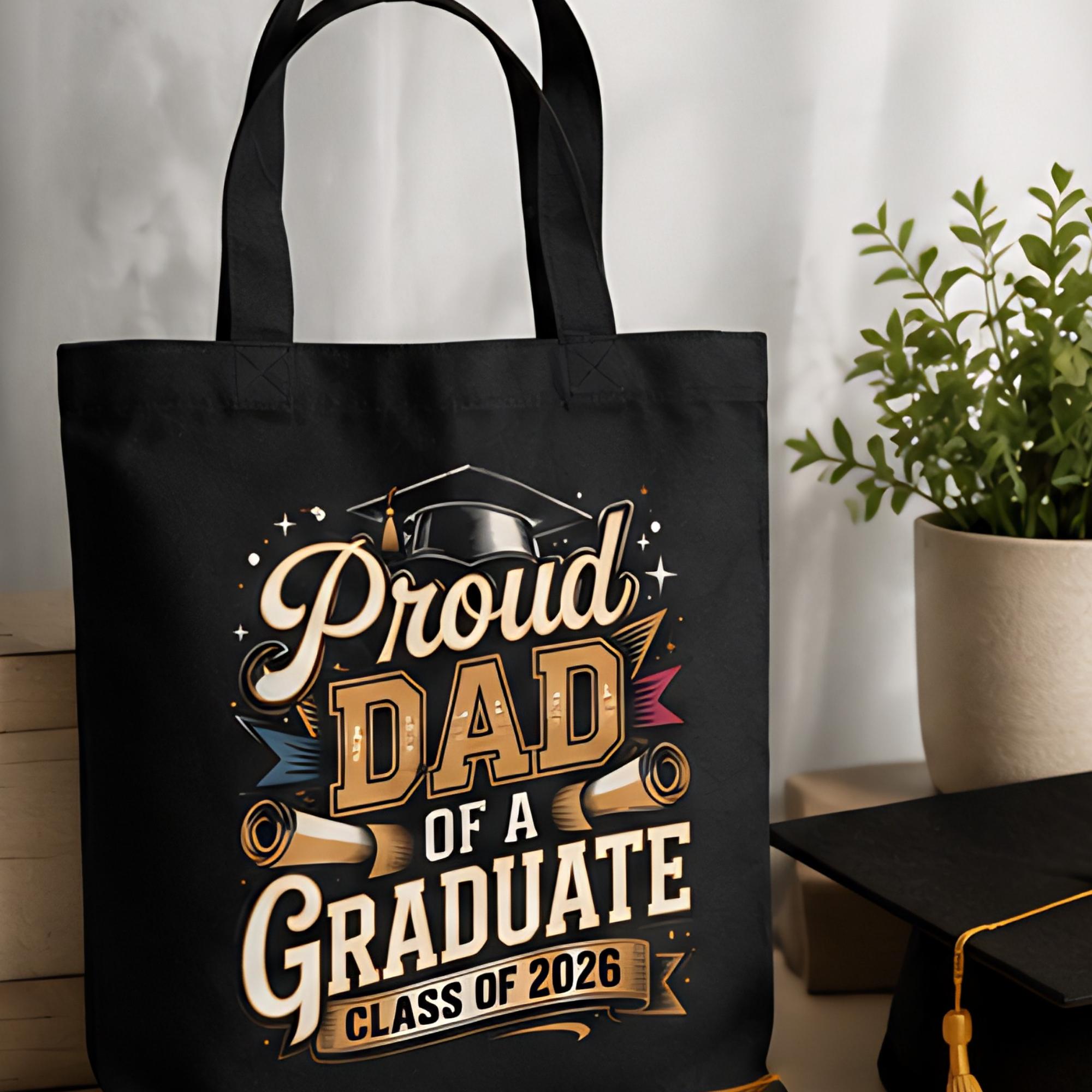 Graduation Dad Proud Dad of a Graduate PNG, Class of 2026 Graduation Sublimation File ...