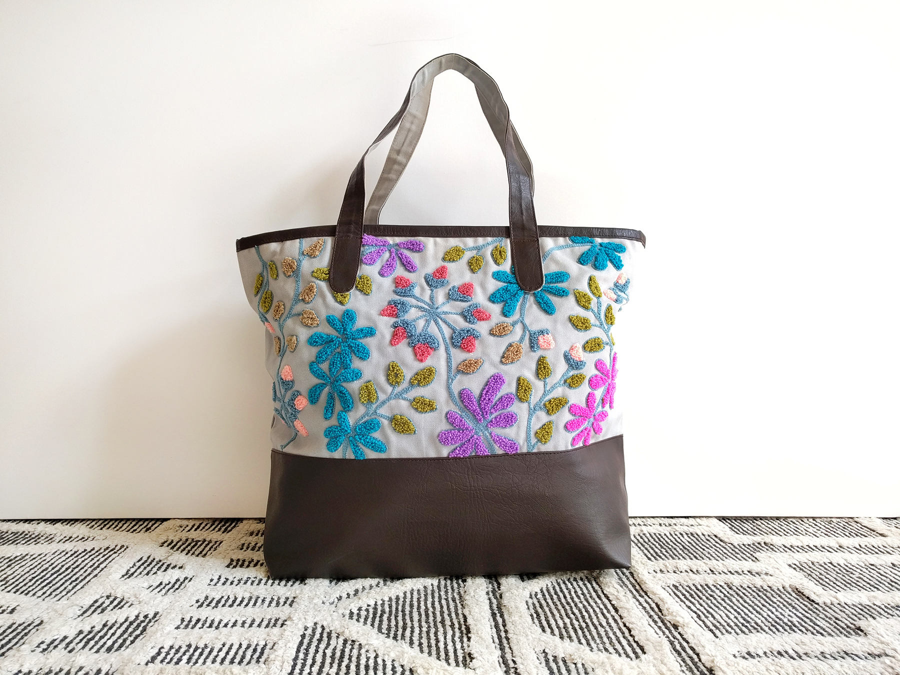Floral Stripes Weekender Bag main image 0
