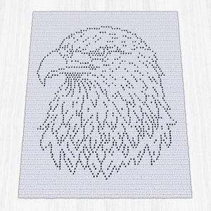 Adler Filet häkeln Babydecke Muster PDF - Gender-neutral, schnell & einfach DIY Babypartygeschenk