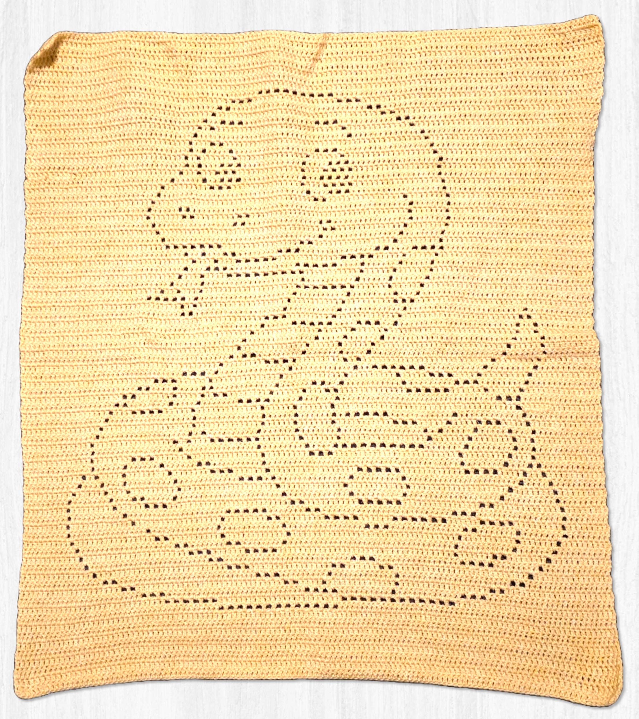 Snake Filet Crochet Blanket Pattern: Beginner Friendly (PDF Download ...