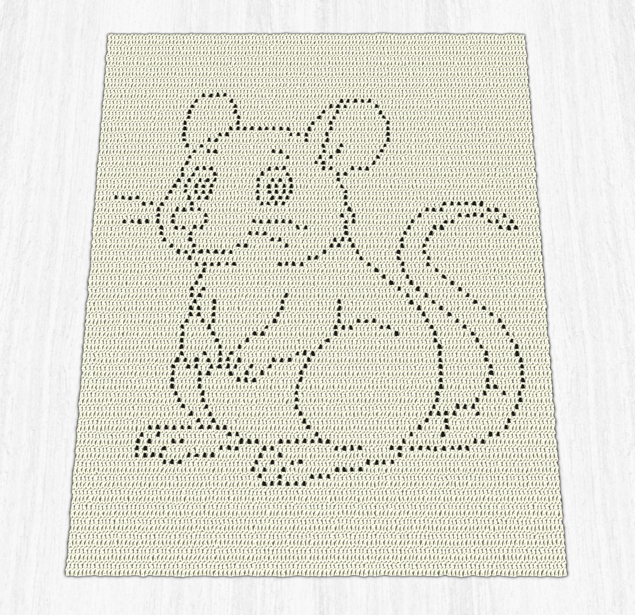 Rat Filet Pattern Rat Filet Crochet Baby Blanket Pattern PDF - Etsy