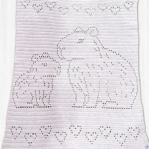 Capybara Blanket PDF Pattern | Filet Crochet