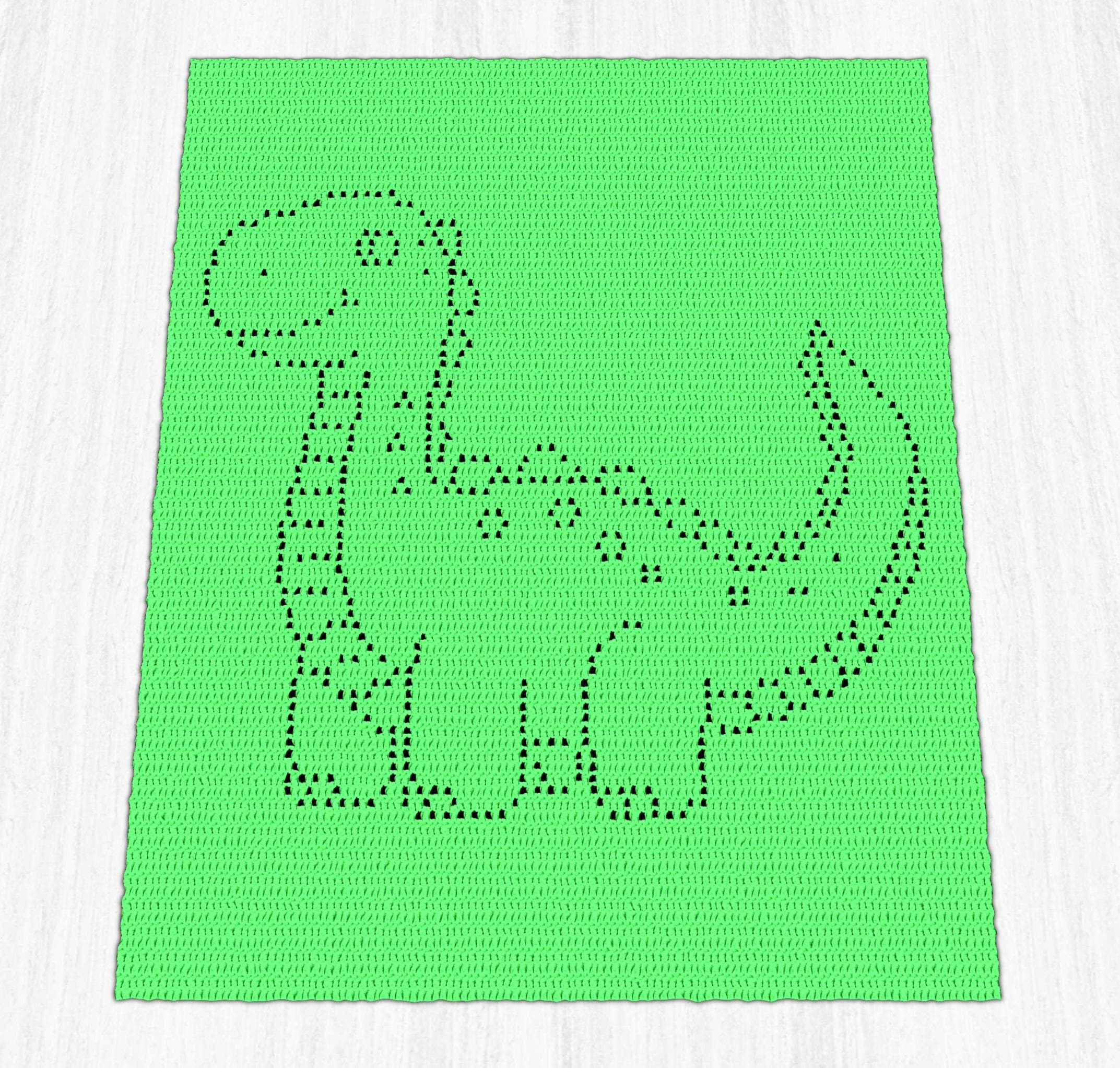 40 Dinosaur Blanket Crochet Patterns to Stitch for Kids, Nurseries, and Dino Fans 6 Dinosaur Filet Crochet Baby Blanket