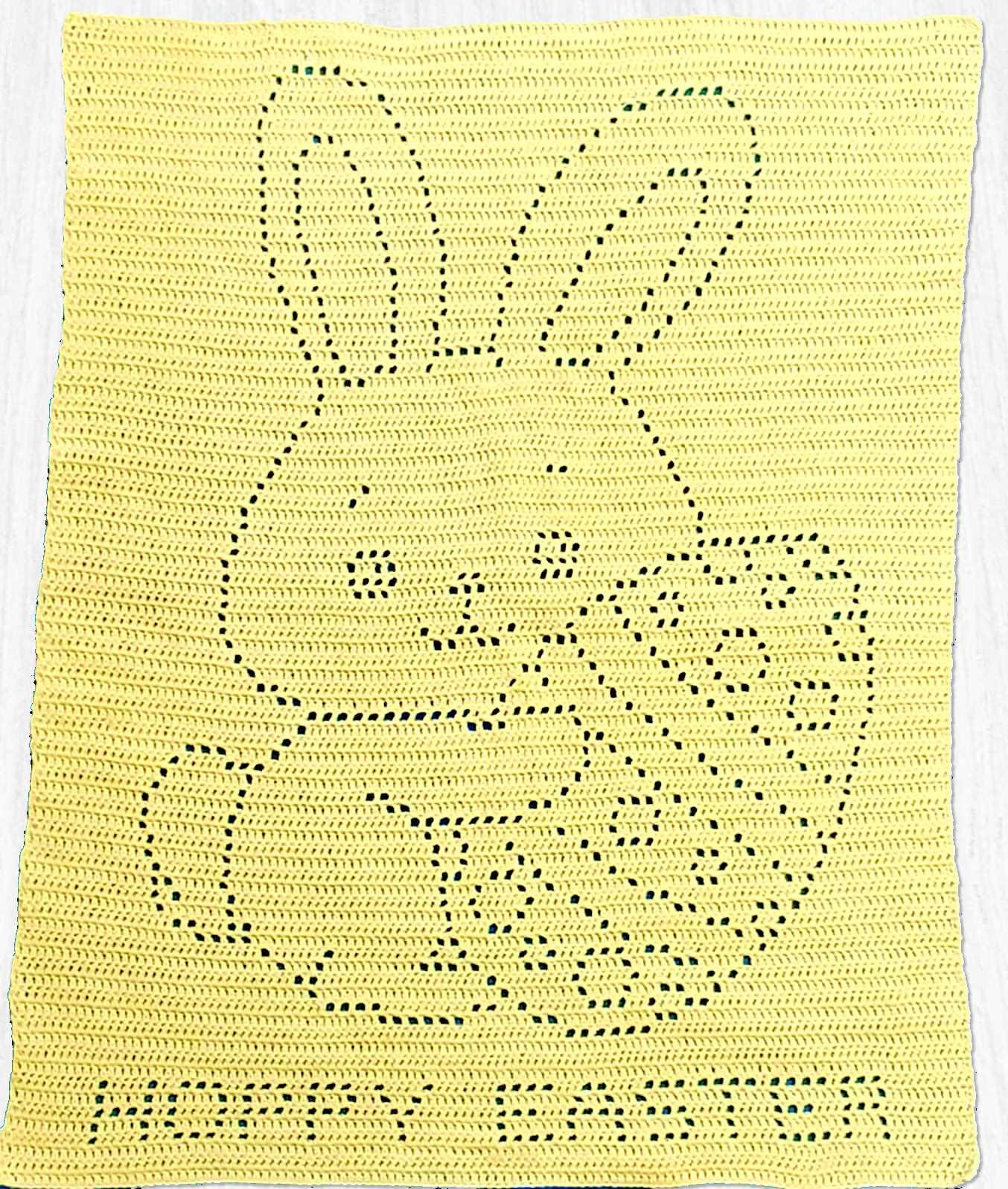 40 Easter Bunny Crochet Patterns for Spring Gifts, Baskets, and Home Decor 33 Easter Bunny Filet Crochet Baby Blanket Pattern Happy