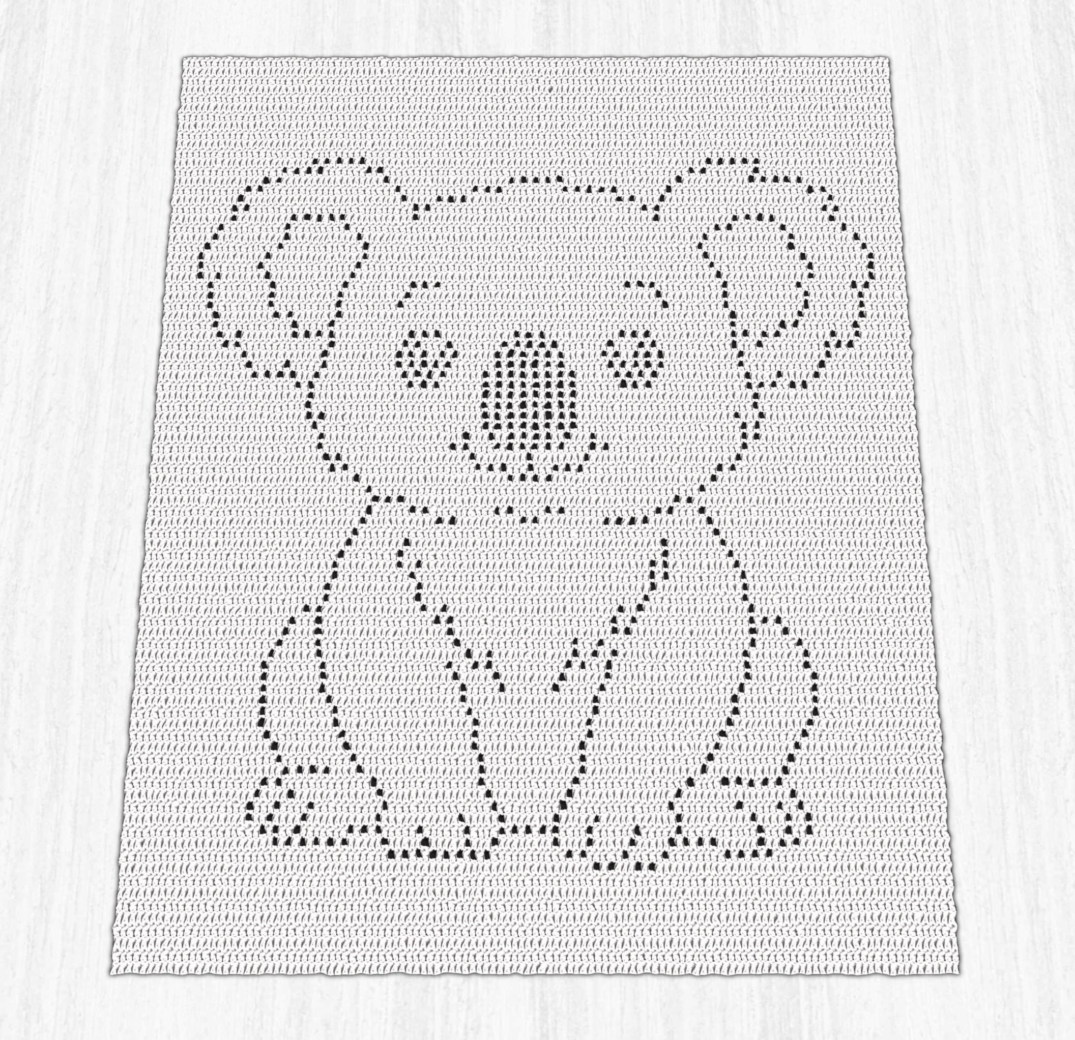 40 Koala Crochet Patterns for Amigurumi, Hats, Loveys, and Nursery Decor 35 Koala Filet Crochet Blanket