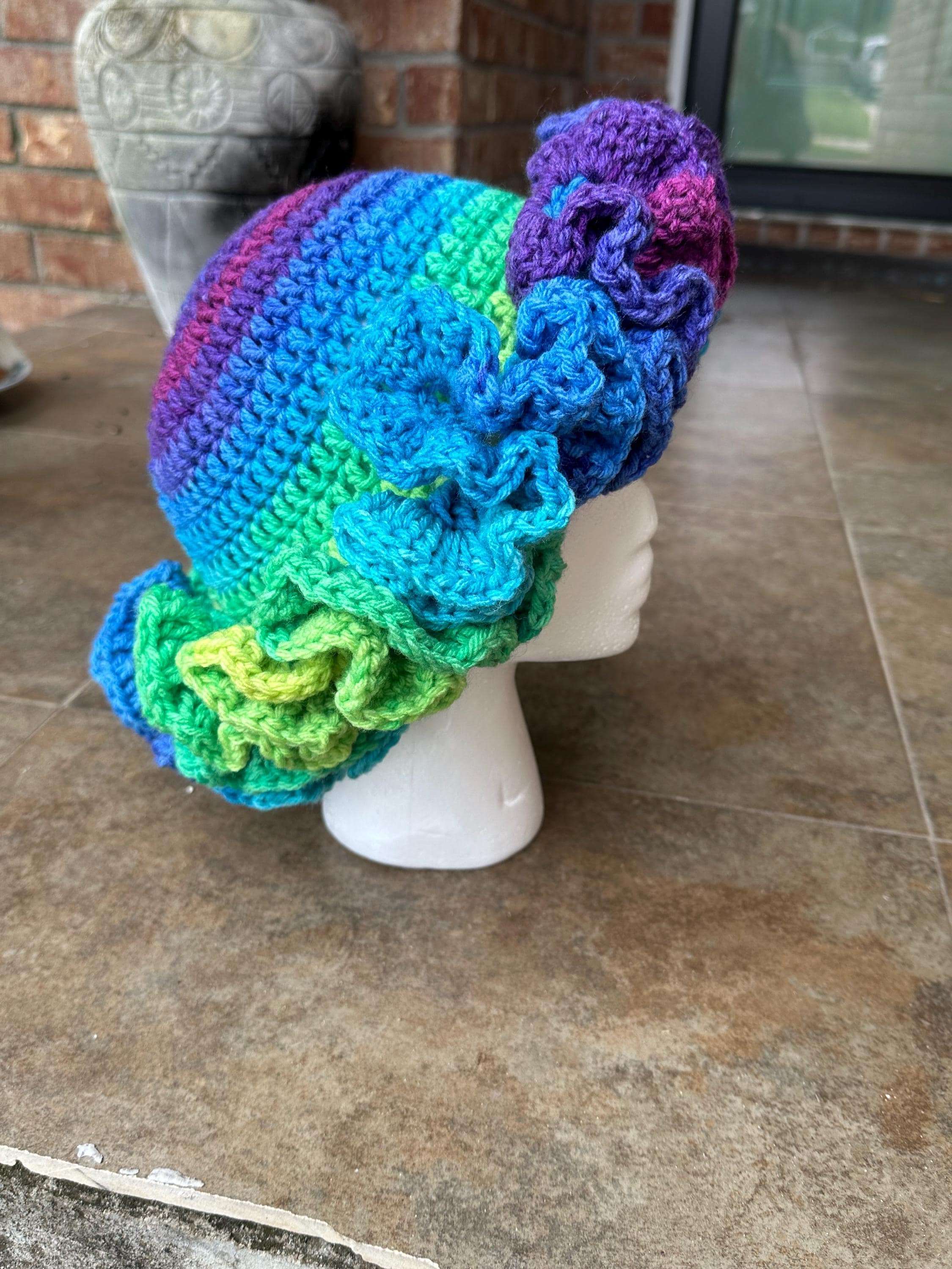 Crochet Ruffle Hat - Etsy