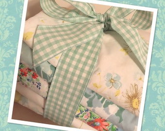 Pretty Pastels - Collection of 6 Vintage Floral Sheets