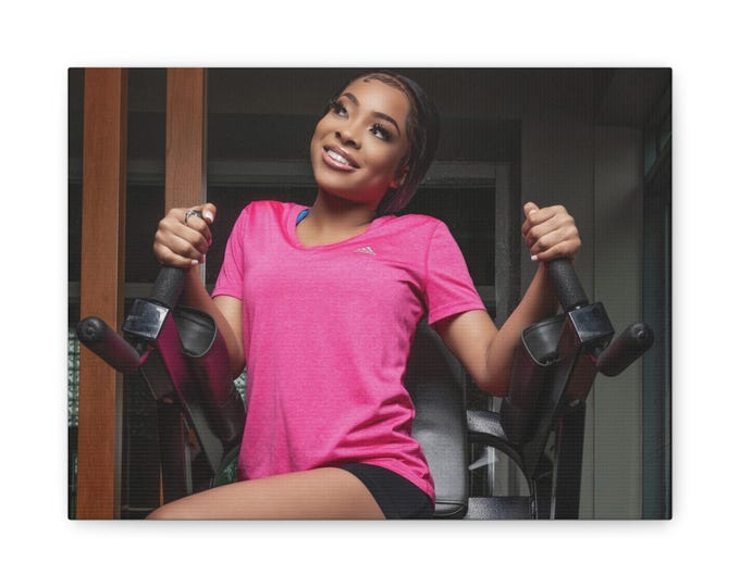 Motivational Matte Canvas Print - Fitness Inspiration for Home Gym
