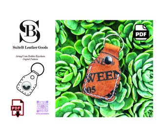 Apple AirTag Leather Holder case keychain digital PDF pattern template