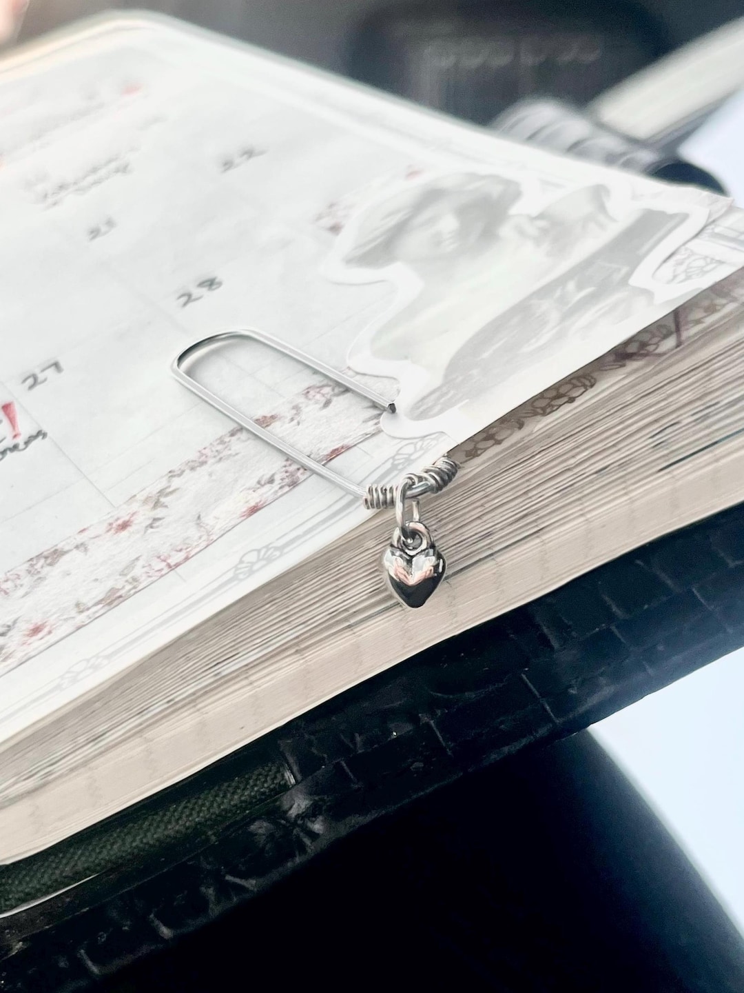Silver Heart Paper Clip - Etsy
