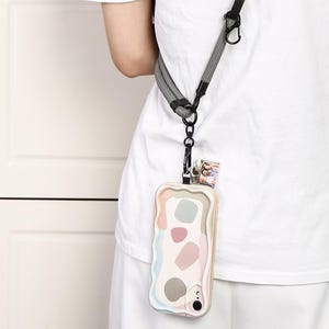 Universal phone chain with carabiner and optional patch with interchangeable cord phone strap Phone Lanyard