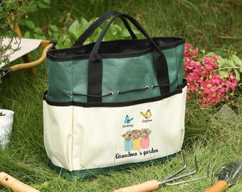 Aangepaste tuintas, 3 stijlen, tuincadeau voor vrouwen, opbergtas voor tuinieren, tuincadeau, opberger tuingereedschap, cadeau voor vrouw, draagtas tuin