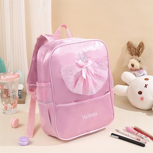 Sac à dos personnalisé en tissu Oxford pour fillettes d'âge préscolaire | Meilleur cadeau pour la maternelle | Cadeau pour la rentrée