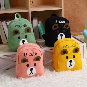 Sac à dos brodé personnalisé pour enfants | Mini sac à dos personnalisé pour tout-petit | Joli cadeau scolaire personnalisé pour enfants