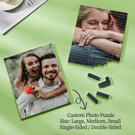 Personalized Puzzle,Double-Sided Puzzle From Photo,Jigsaw Puzzle,Custom Photo Puzzle,Puzzle For Gift,Wedding Puzzle,Christmas Gifts,Birthday