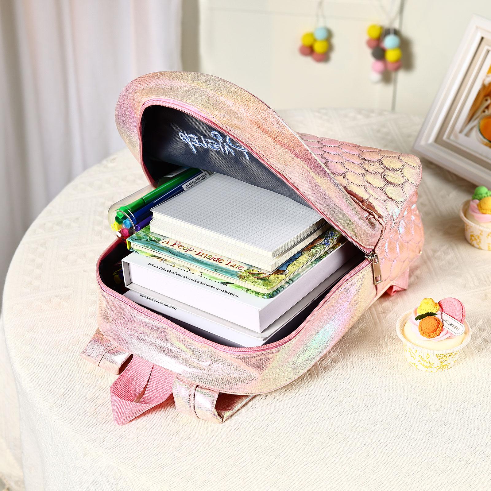 Mermaid Book Bag for Student,Custom Name Backpack,School Book Bag,Backpack for Kids,Back to School,Flower Girl Gift,Girls Backpack,Kid Gifts