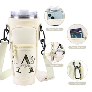Benutzerdefinierte Tumbler Tasche, Wasserflasche Halter, Wasserflasche Beutel, Kaffeetassenhalter, Wasserflasche Tasche, Trageriemen, Strawberry Zubehör, Strawberry Tasche
