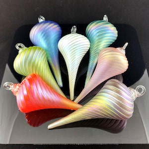 Drop Ornaments | Blown Glass Ornaments | Holiday Decor | Handmade in the USA |The Furnace a glassworks | Corey Silverman