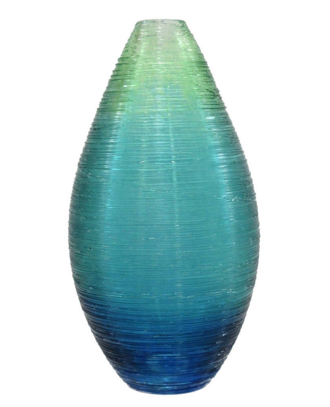 Shimmer Vases in Ombre Blues Blown Glass Vase Made in USA Etsy