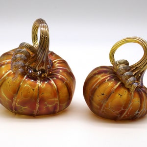 SETS: Gold Ruby Pumpkin Sets Blown Glass Multiple Sets - Etsy