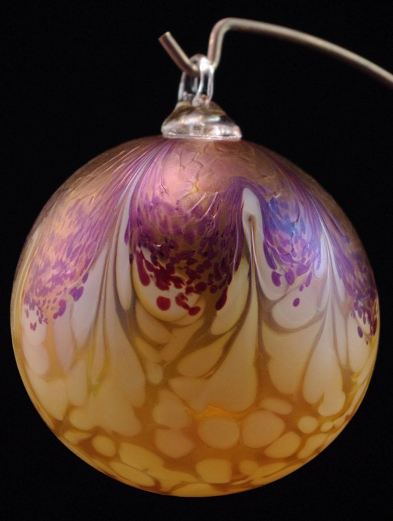 Items similar to Splash of Gold Artisan Ornament on Etsy