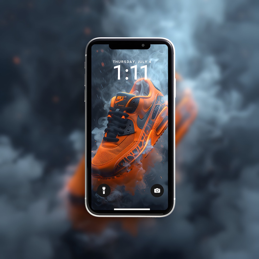 4K Ultra-Alta Calidad Fuego Naranja Nike Air Max 90 Cellphone
