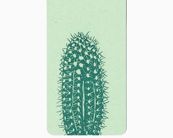 cactus letterpress jotter notepad