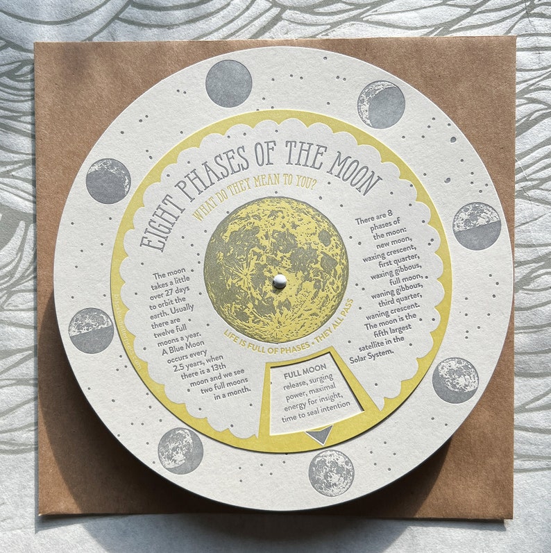 phases of the moon spinner / volvelle image 2