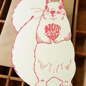 squirrel letterpress gift card image 5