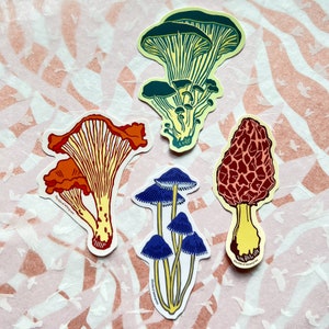 mushroom sticker set image 1